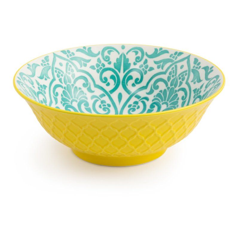 Mikasa Yellow And Blue Ramen Bowl