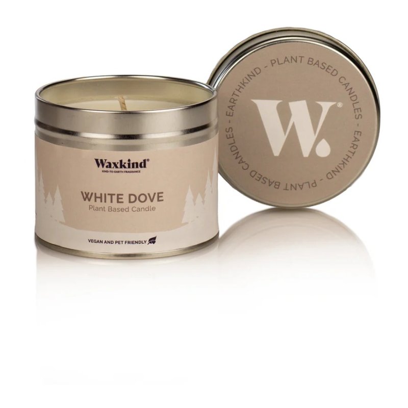 Waxkind White Dove Candle Tin