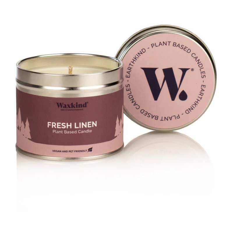 Waxkind Fresh Linen Candle Tin