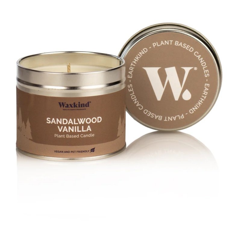 Waxkind Sandalwood Vanilla Candle Tin