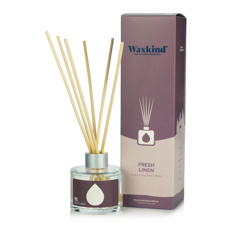 Waxkind Fresh Linen Reed Diffuser