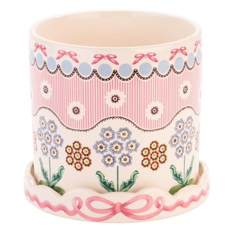 Cath Kidston Spitalfields Silk Plantpot With Tray