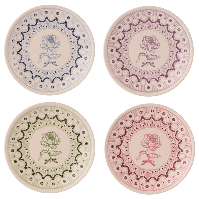 Cath Kidston Spitalfields Silk Side Plates Set Of 4