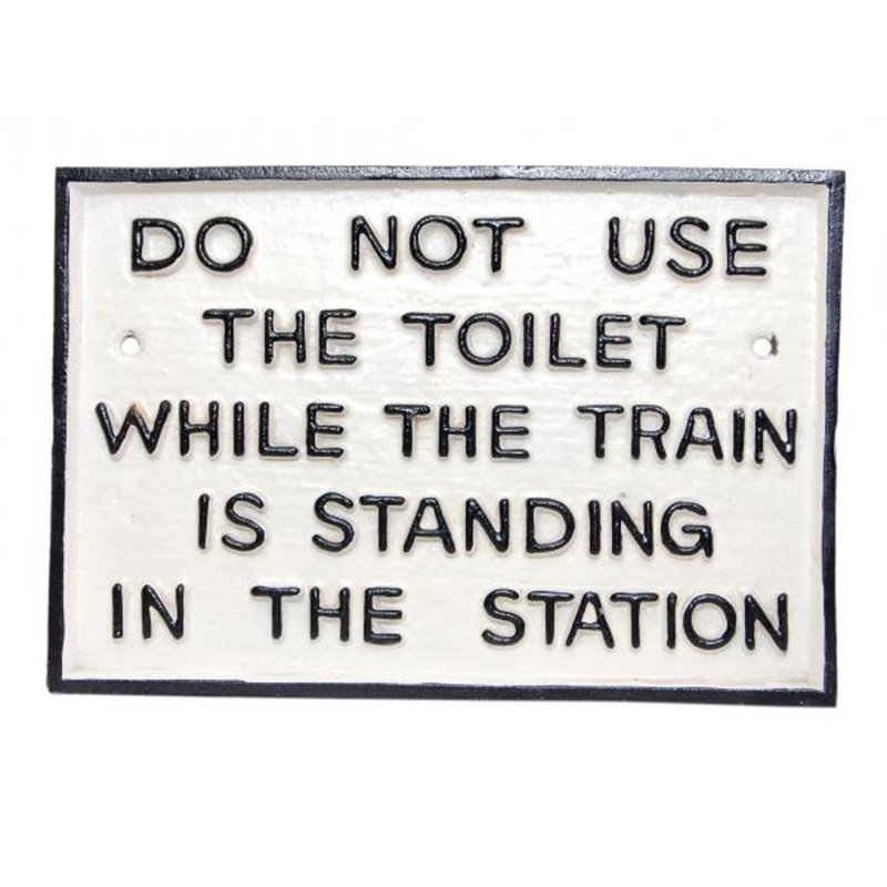 Quirky Barn Do Not Use Toilet Sign