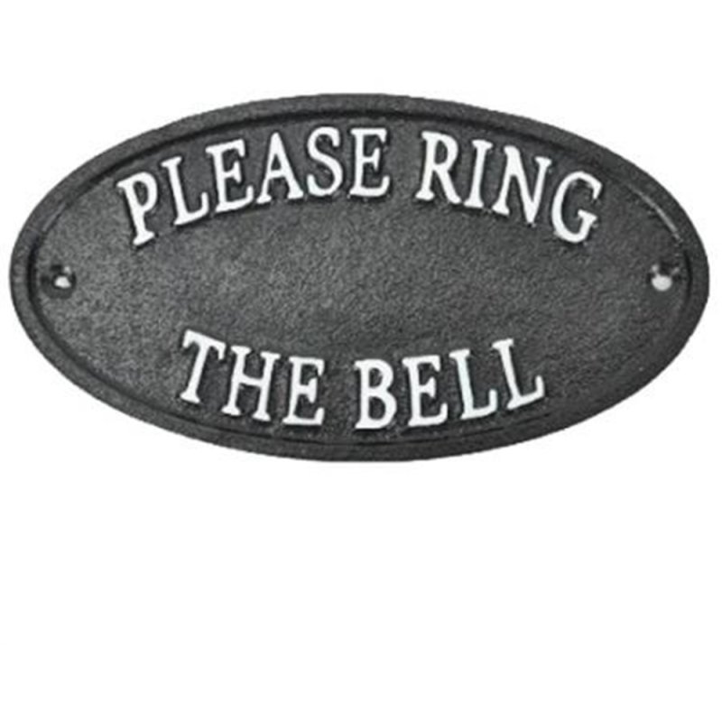 Quirky Barn Please Ring The Bell Sign