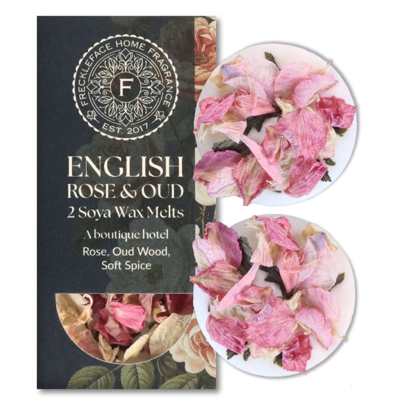 Freckleface The Scent Library Wax Melts English Rose & Oud