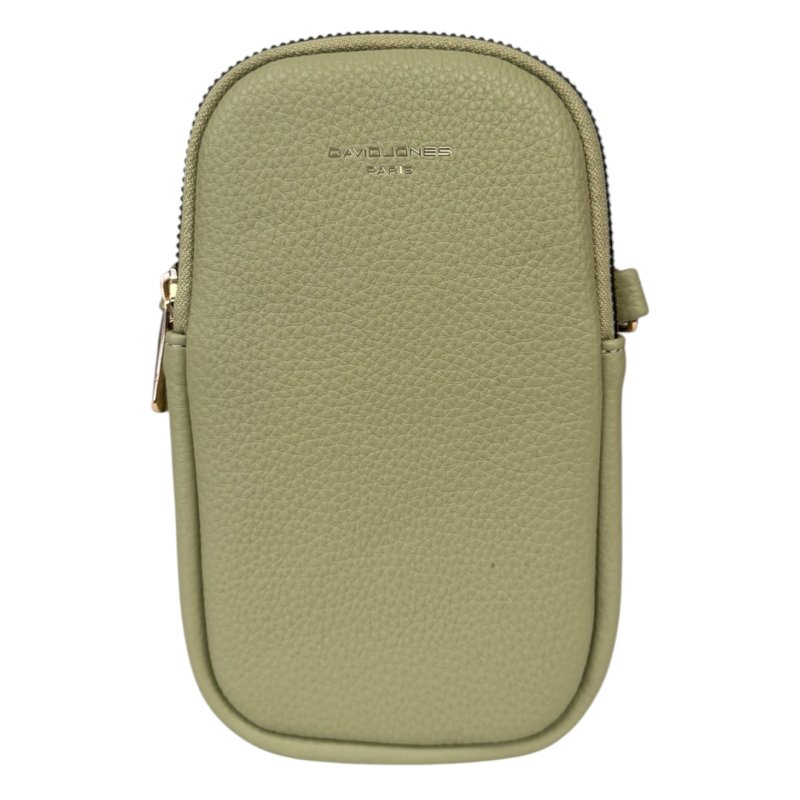 David Jones Double Zip Phone Case Pistachio