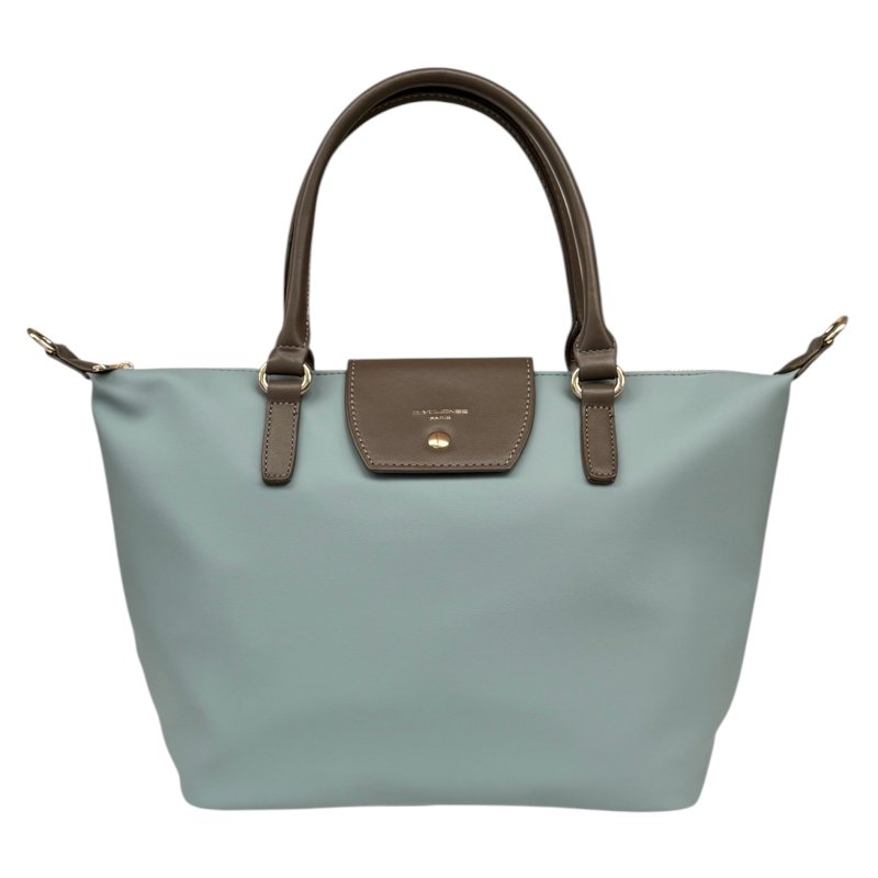 David Jones Medium Tab Over Tote Bag Blue