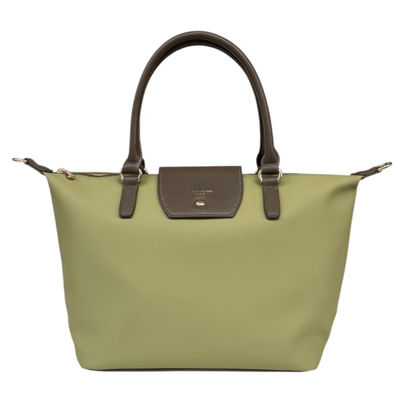 David Jones Medium Tab Over Tote Bag Moss Green