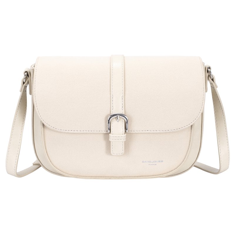 David Jones Half Flap Shoulder Bag Almond Milk