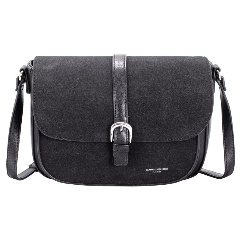 David Jones Half Flap Shoulder Bag Black