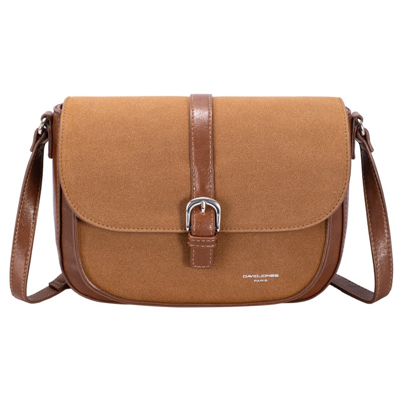 David Jones Half Flap Shoulder Bag Cocoa Brown