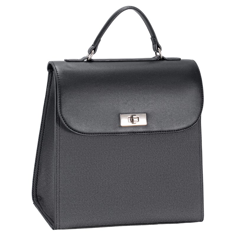 David Jones Flap Backpack Black