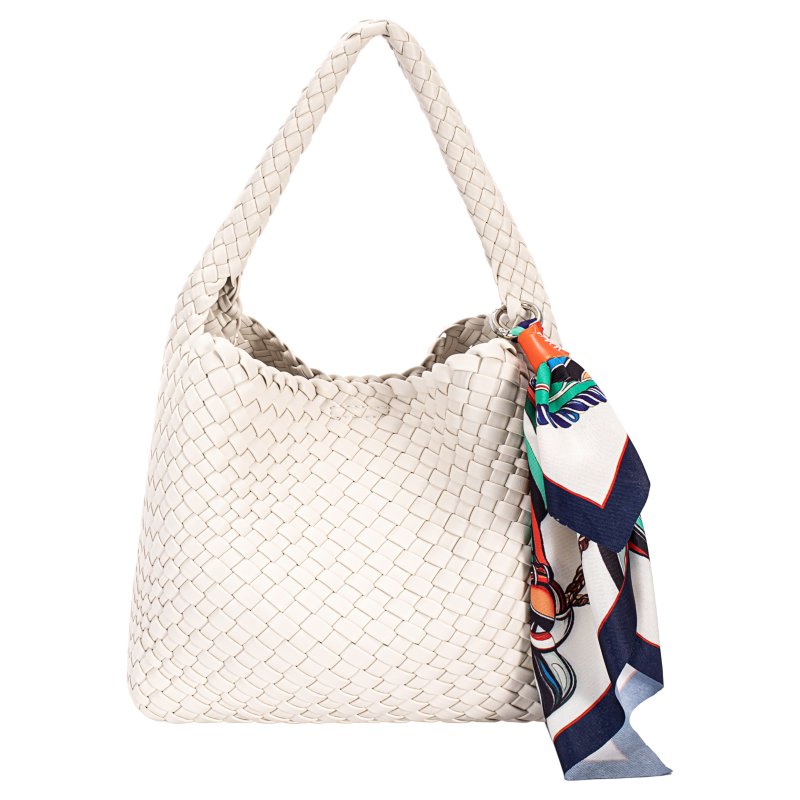 David Jones Weave Grab Bag Almond Milk