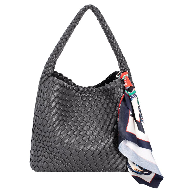 David Jones Weave Grab Bag Black
