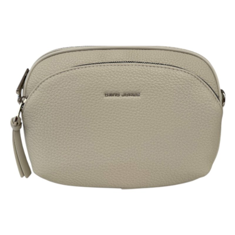 David Jones Twin Pocket Crossbody Bag Ivory
