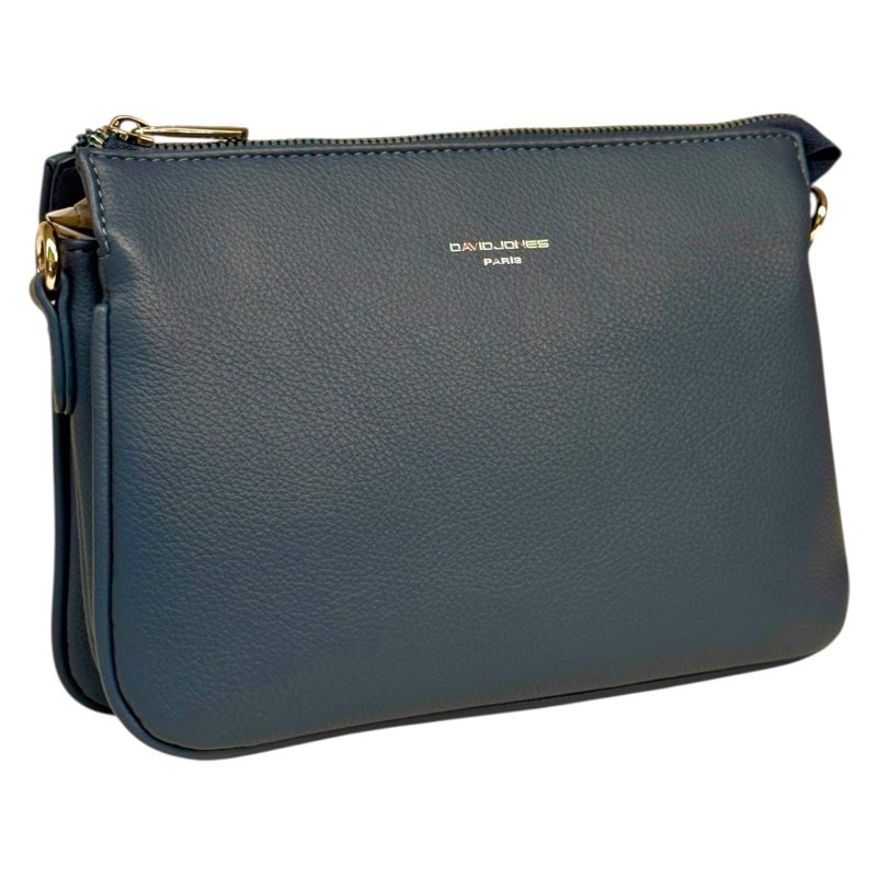 David Jones Triple Gusset Crossbody Bag Bering Sea