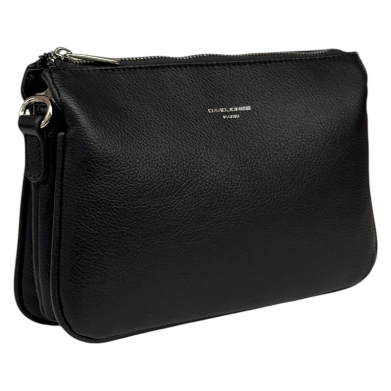 David Jones Triple Gusset Crossbody Bag Black