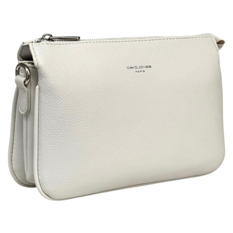 David Jones Triple Gusset Crossbody Bag Coconut Cream