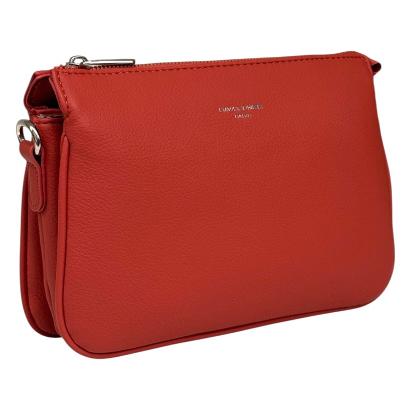 David Jones Triple Gusset Crossbody Bag Terracotta