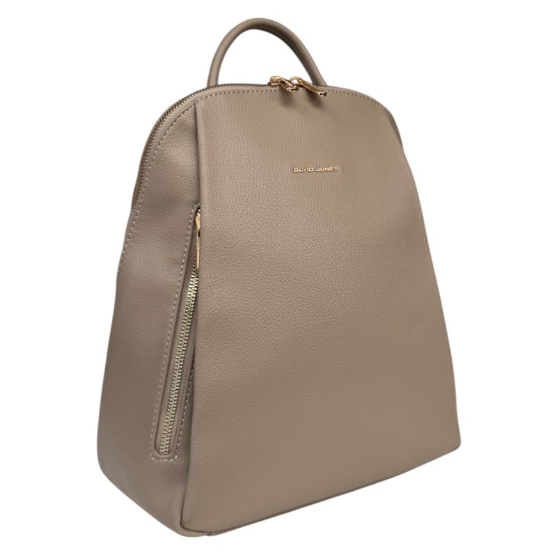 David Jones Zip Detail Backpack Oxford Tan