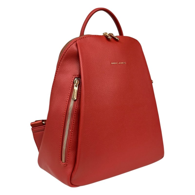 David Jones Zip Detail Backpack Terracotta