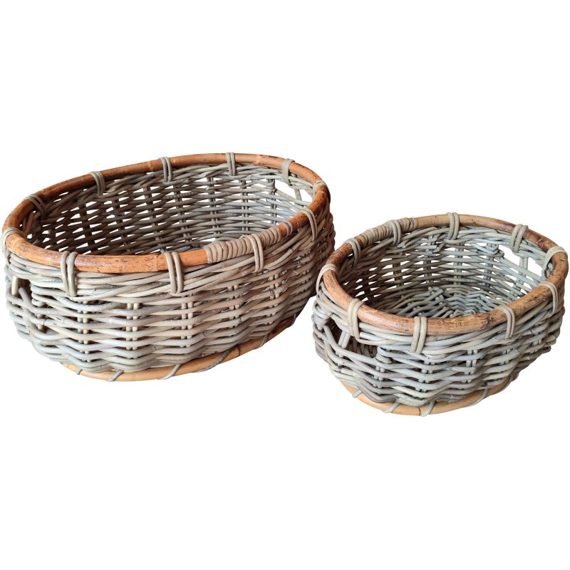 Lows Glenweave Oval Basket With Handles