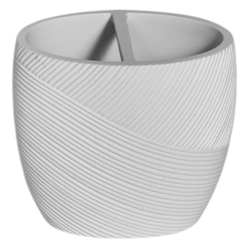 Showerdrape Ripple White Tumbler