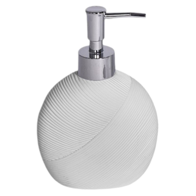 Showerdrape Ripple White Liquid Soap Dispenser
