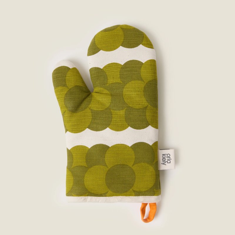 Orla Kiely Retro Stripe Oven Mitt Green