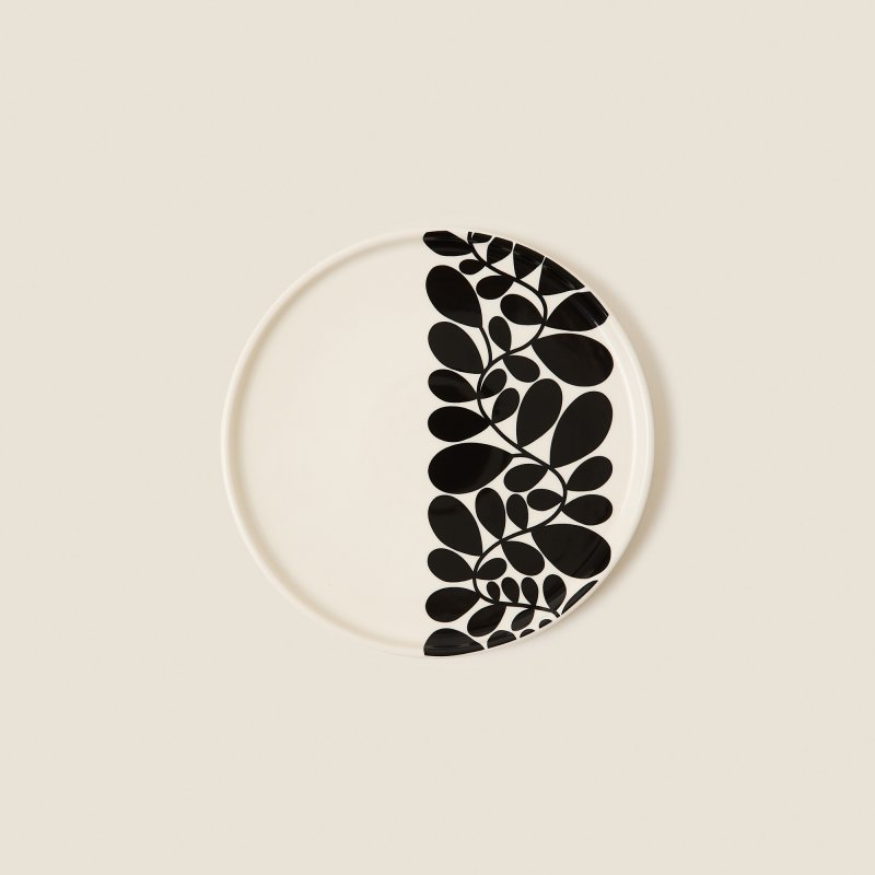Orla Kiely Sycamore Stripe Side Plate Black