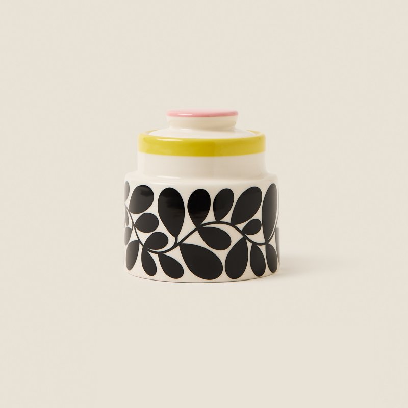 Orla Kiely Sycamore Stripe Sugar Bowl Yellow