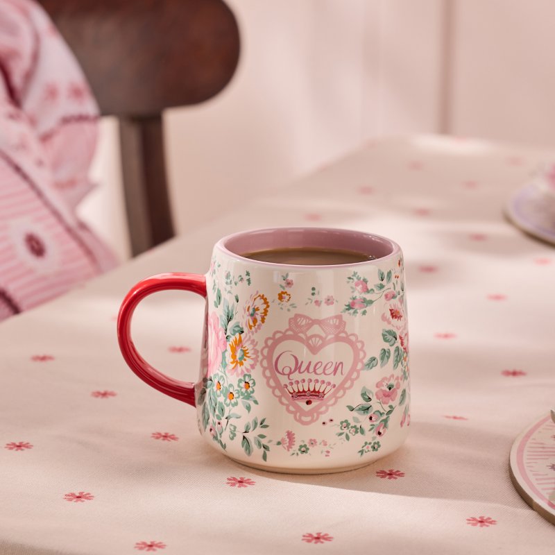 QUEENS BETTY-HEARTレザー フリンジ チャップス Cath Kidston Hackney Rose Queen Billie Mug | Aldiss