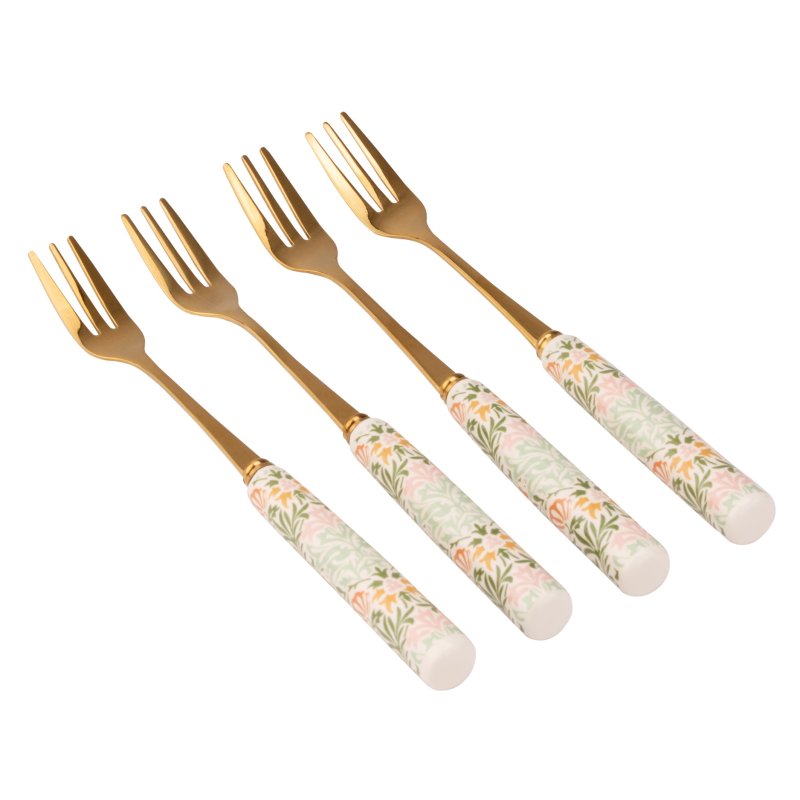 William Morris Kennet Gardens Set Of 4 Cake Forks