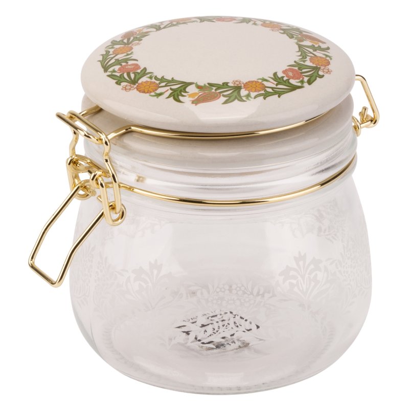 William Morris Kennet Gardens Cliptop Glass Jar