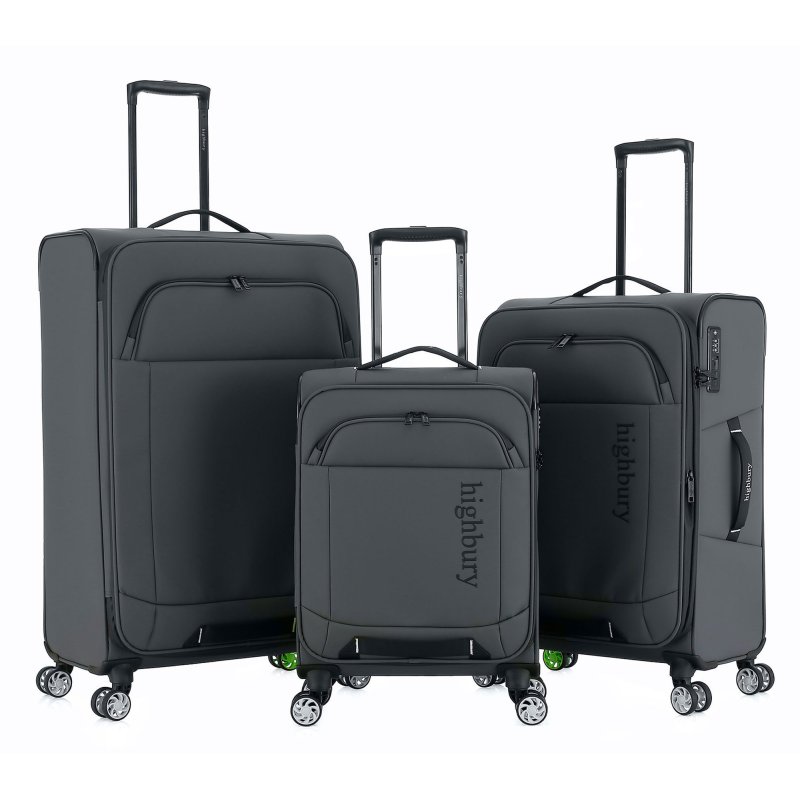 Highbury Embark Soft Shell Grey Cases group shot