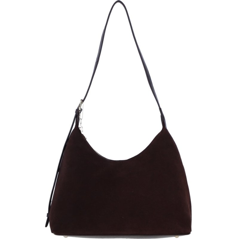 Ashwood Leather And Suede Shoulder Bag Brown