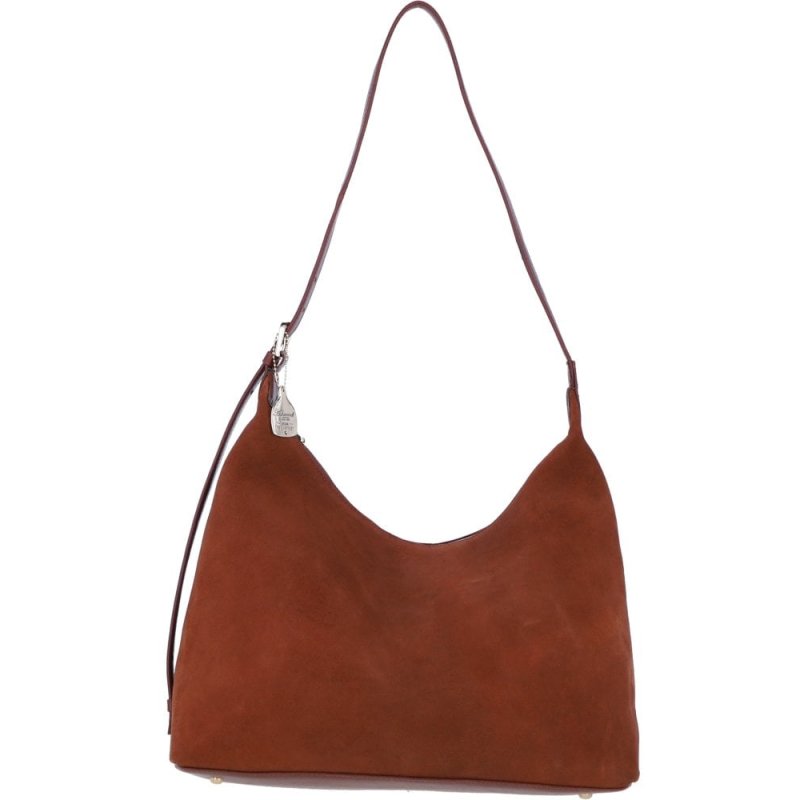 Ashwood Leather And Suede Shoulder Bag Tan