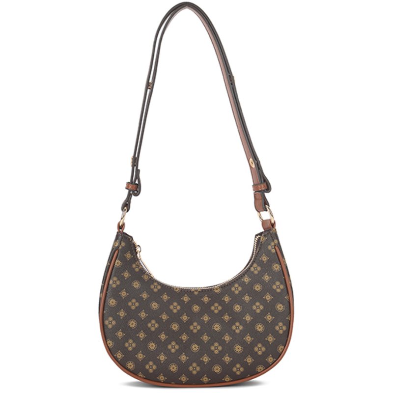 Long & Son Monogram Crescent Handbag