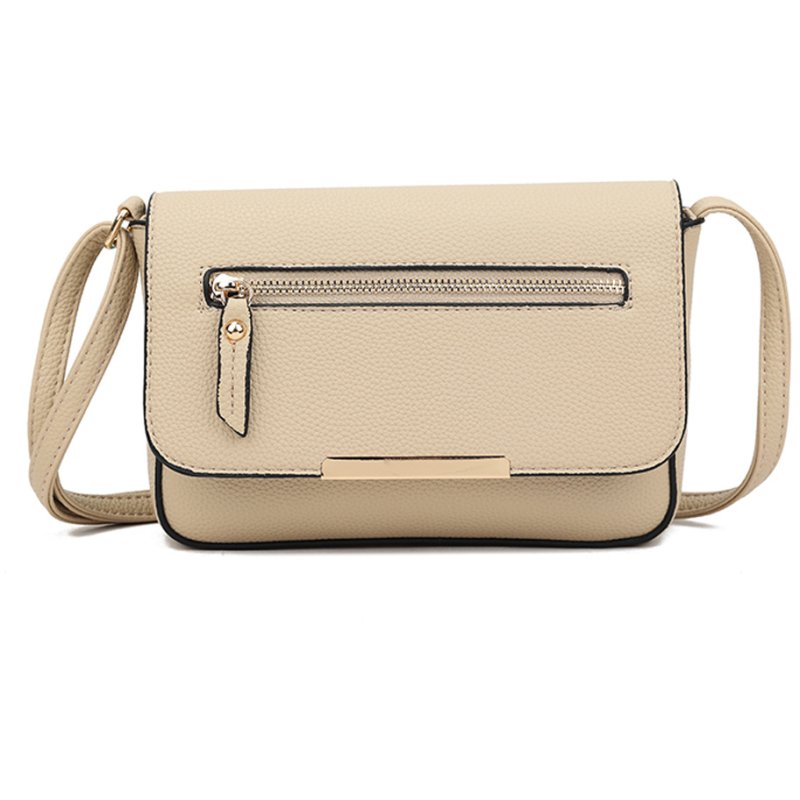 Long & Son Flap Over Shoulder Bag Beige