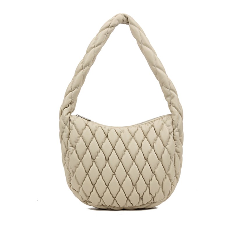 Long & Son Quilted Shoulder Bag Beige