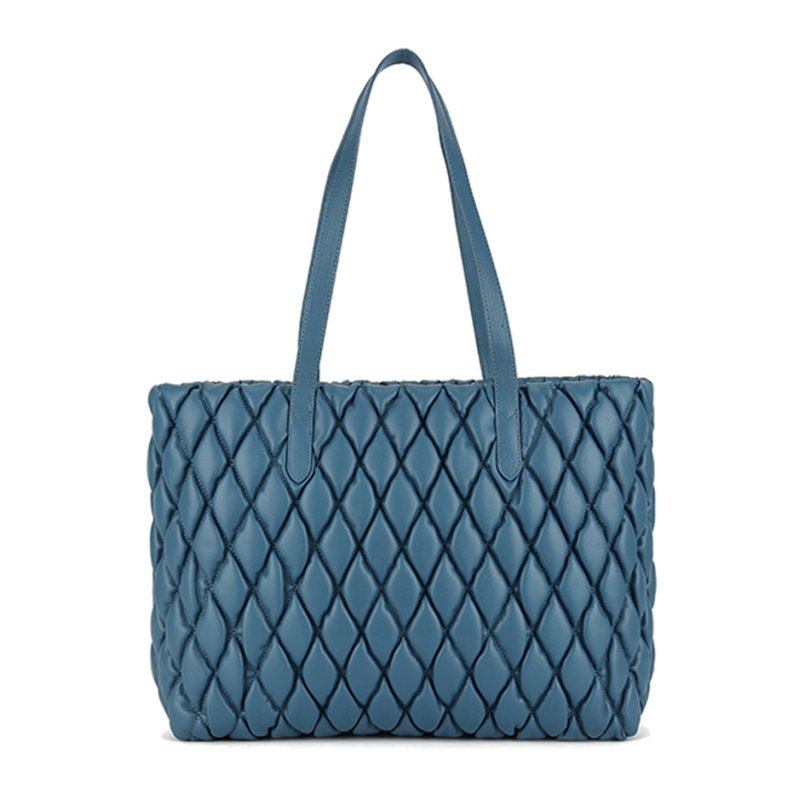 Long & Son Quilted Tote Bag Blue