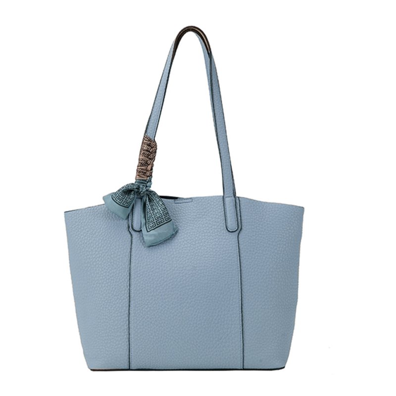 Long & Son Structured Shopper Tote Bag Blue