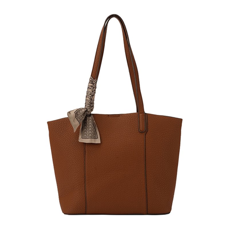 Long & Son Structured Shopper Tote Bag Brown