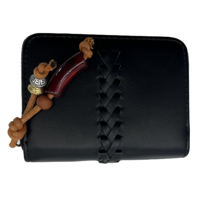 Long & Son Assorted Stich Detail Small Purse Black