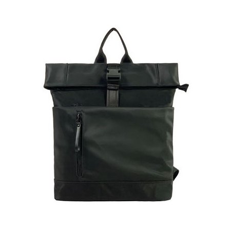 Long & Son Roll Top Back Pack Black
