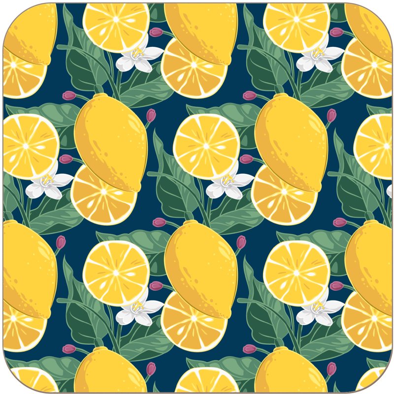 Tradestock Recipe Thief Lemon Square Placemat Set Of 4