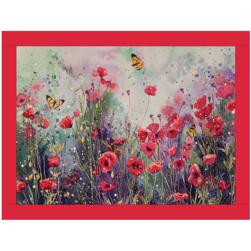 Tradestock Poppy Field Lap Tray