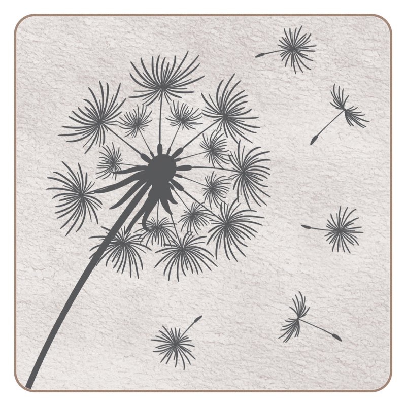 Tradestock Dandelion Coasters Set Of 4