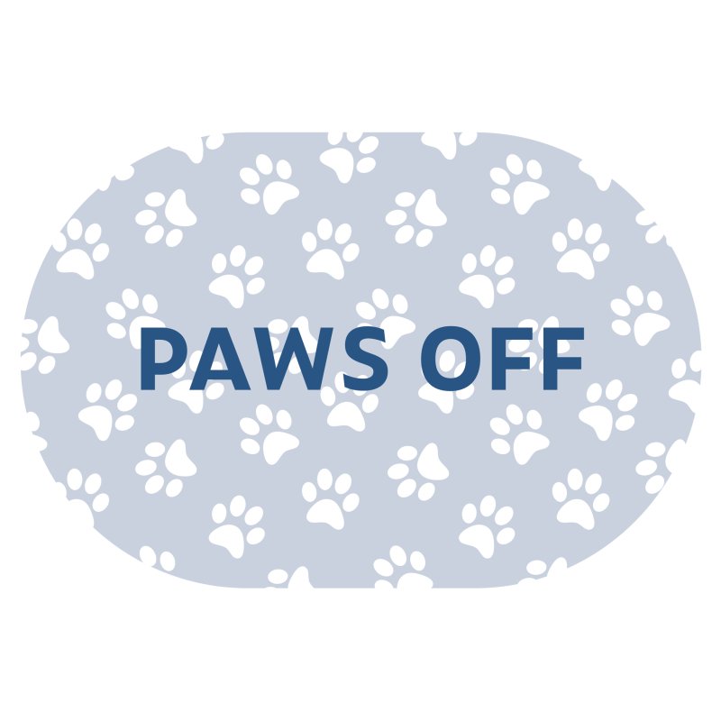 Tradestock PVC Pet Feeding Mat Paws Off